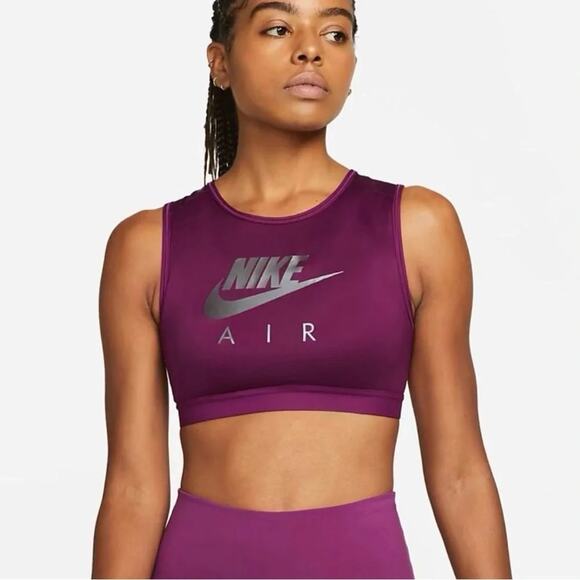Nike Other - NWT Nike Purple Medium Support High Neck Sports Bra Crop Top Women's Size XXL